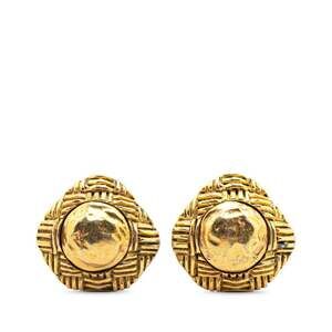 Chanel Vintage Earrings Gold-Tone Metal #209412C48B